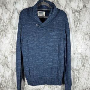 Urban Pipeline Mens Turtle Neck Sweater Blue Casual Long Sleeve Size Medium